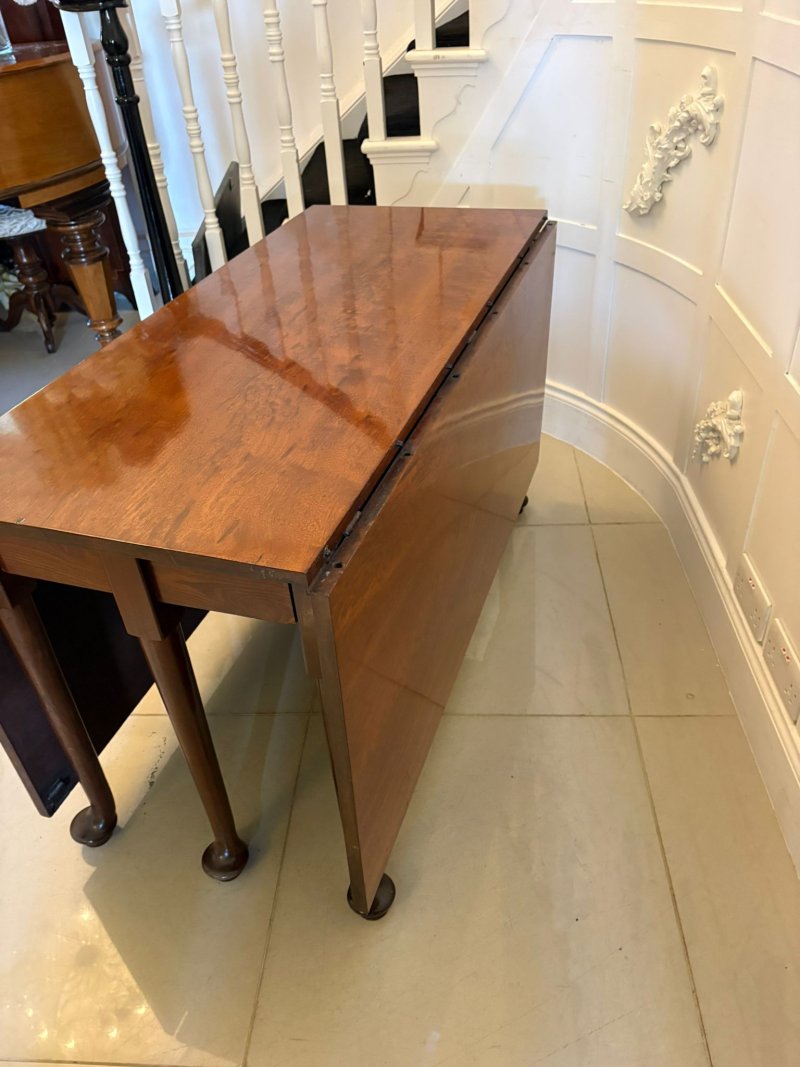 Antique Rare Georgian Figured Mahogany Metamorphic Dining Table Console Pair 12 Seater - Image 6